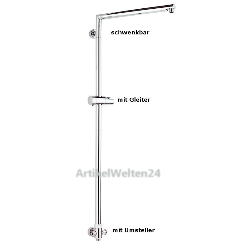HammerHead Showers Duschstange – Höhenverstellbar, Aus Metall, Für Handbrausen