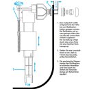 Universalfüllventil JOMO Lokus-Pokus für WC-Spülkasten Ventil, schnelle Füllzeit
