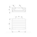 Seifenkorb, Duschkorb Standard 130x100x35mm, Messing...