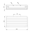 Schwammkorb, Seifenkorb 20 x10 x 2,8mm, Messing verchromt...