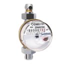 Waschtisch- Wasserzähler kalt-/ warm, 1/2 x 80mm, Qn1,5,...