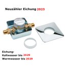 Unterputz Wasserzähler kalt-/ warm, 1/2 & 15mm x 80mm,...