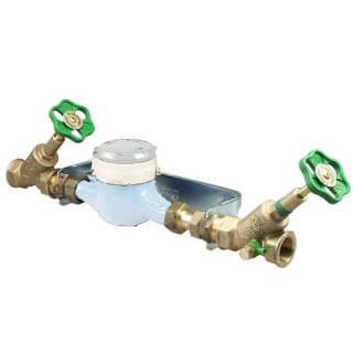 Komplett-Set: Wasserzähler + Wasserzählerbügel In 1/2 Oder 3/4 Zoll – Kalibriert Bis 2029!
