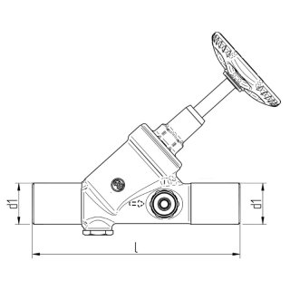 MS KFR Ventil, 15-28mm, Press, Steck- und Lötanschluss mit Entleerung