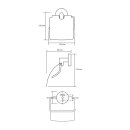 Bemeta OMEGA Papierrollenhalter mit Deckel, Chrom Messing 104212012