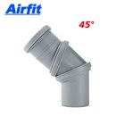 AIRFIT Universal-Rohrbogen DN40 oder DN110, stufenlos verstellbar 0°-90°, Muffe einseitig