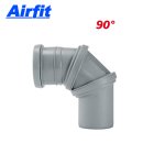 AIRFIT Universal-Rohrbogen DN40 oder DN110, stufenlos verstellbar 0°-90°, Muffe einseitig