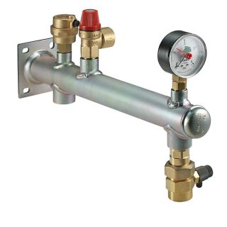 Anschlusskombination 3/4", 3 bar, für Druckausdehnungsgefäße, komplett