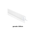 Duschtür Lippendichtung 100cm mit 2 Dichtlippen a 12mm Länge für 6-8mm Glasstärke