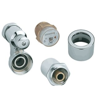 Ventilzähler Komplett-Set KOAX  80mm, 1", Warmwasser, Qn 1,5
