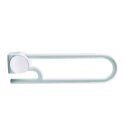 Metall Stützklappgriff 64cm schwenkbar Barrierefrei, beschichtet weiss