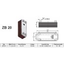 ZILMET Platten Wärmetauscher ZB2020 inkl. Isolierung 20 Platten, 4x3/4" AG