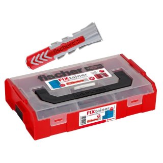 FISCHER FIXtainer DUOPOWER Dübel-Box, 210 Stück Profi Dübel