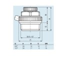 TACONOVA automatischer Heizkörper Entlüfter DN10, 3/8" AG