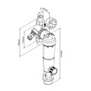 SYR Duo DFR Rückspülfilter DN25 1" AG mit...