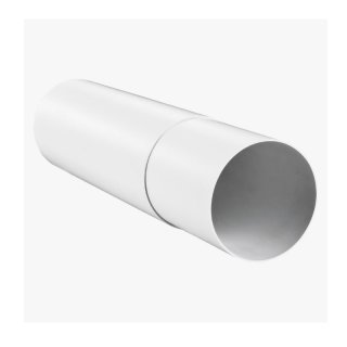 Teleskoprohr Ø 100mm, Länge 350 - 500mm, weiss