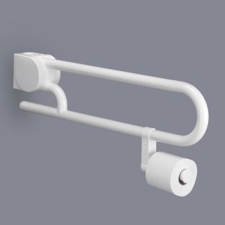 Stützklappgriff - Barrierefrei mit Papierrollenhalter,...