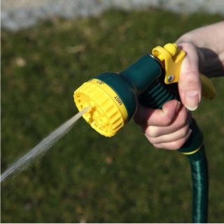 Steuber Flexibler Gartenschlauch 22,5m inkl. Sprühkopf, Komplett