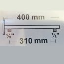 Brausearm AP eckig 40cm für Aufputzmontage, Duscharm für Brauseschlauch