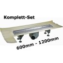 Duschrinne Edelstahl 900mm Komplett-Set, ESS Easydrain...