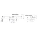 Duschrinne Edelstahl 900mm Komplett-Set, ESS Easydrain mit Abdeckung