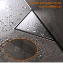 Duschrinne Edelstahl 800mm ESS Easy Drain S-LINE, Komplett-Set