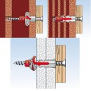 FISCHER DUOPOWER Dübel 6 x 30mm, 100 Stück, 2-Komponenten Dübel