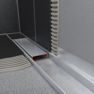 Edelstahl Duschrinne 900mm KomplettSet, ESS Easy Drain Compact 30 FF Zero EDCOMFFZ900-30