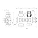 Mert Multi Design Ventilarmatur SAMI-SET weiss, Ventilhahnblock Komplett Set, 1000-SAMISET-W