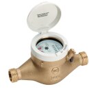 Wasserzähler 190mm kalt 2026 mit Einbaugarnitur DVGW 1"x1" AG, Komplett Set