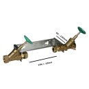 Wasserzähler 190mm kalt 2026 mit Einbaugarnitur DVGW 1"x1" AG, Komplett Set