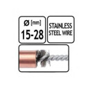 Fittingsbürsten Kupferfitting reinigen 15, 18, 22, 28mm mit Edelstahldraht