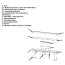 Edelstahl Duschrinne 900mm, Abdeckung Edelstahl glanz poliert, komplett Set inkl. Dichtvlies