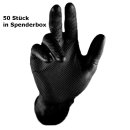 STRONGHAND® 50x Einweghandschuhe aus Nitril, schwarz, Größe 7-11