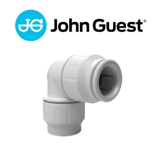 John Guest Speedfit Kunststoff-Steckfitting,Winkel-Verbinder 90°, PEM0322, für Rohr Ø 22mm