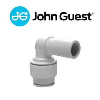 John Guest Speedfit Kunststoff-Steckfitting, Einsteck-Winkel-Verbinder 90°, PEM221515, Stutzen Ø 15 x Rohr Ø 15mm