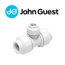 John Guest Speedfit Kunststoff-Steckfitting, T-Reduzier-Verbinder, Push-Fit Serie, PEM3022AW. für Rohr 22 x 22 x 15mm