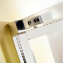 Fara 4 Dusch-Drehtür für Nische, Seitenwand, 800mm, Profil weiß, Made in Germany