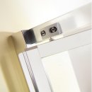 Fara 4 Dusch-Klapptür für Nische / Seitenwand, 800/900mm, Alu-Profil matt oder weiss, Made in Germany