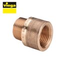 VIEGA Hahnverlängerungen aus Rotguss, mit Innenvielkant, Modell 3525, 1/2" x 50 mm