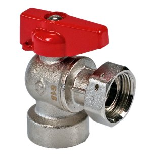 Eck-Kugelhahn mit Wasserzähler Anschlussverschraubung, IG...