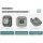 SCHUKO Steckdose 2-fach, waagerecht, Aufputz Feuchtraum, Plexo NEW, mit Deckel