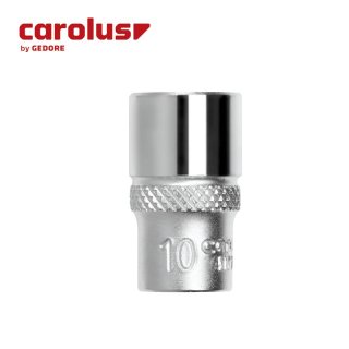 CAROLUS Steckschlüsseleinsatz 1/2", Innenvierkantantrieb mit Kugelfangrille, 32mm