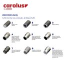 CAROLUS Steckschlüsseleinsatz 1/2", Innenvierkantantrieb mit Kugelfangrille, 32mm