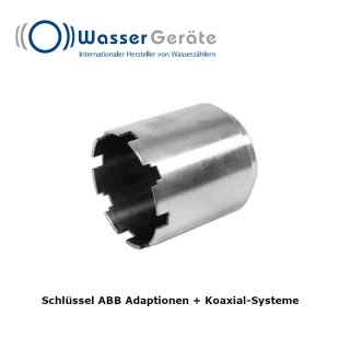 Wasserzähler-Schlüssel ABB und Koaxial-Systeme, UP-Wasserzähler-Anschluss, 60042