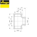 Viega Rotguss Winkel, Fitting, Rotguss T-Stück, IG/IG/IG, Modell 3130, diverse Grössen