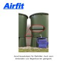 AIRFIT HT KG Abwasser Anschraub Muffe PP DN 50, Muffe grün, UV stabilisiert