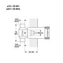 GROHE UP-Ventil-Unterteil aus Messing, vormontiertes Oberteil 1/2", kurze Spindel, Lötanschluss 15mm, 29801000