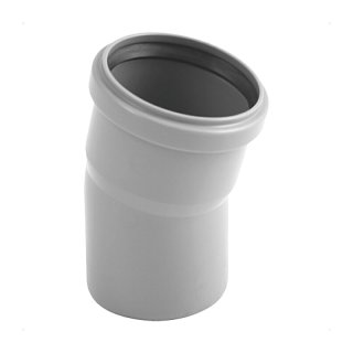 Valsir HT Bogen PP, HTB mit einseitiger Muffe DN100, 45 Grad