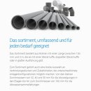 Valsir HT Bogen PP, HTB mit einseitiger Muffe DN100, 45 Grad